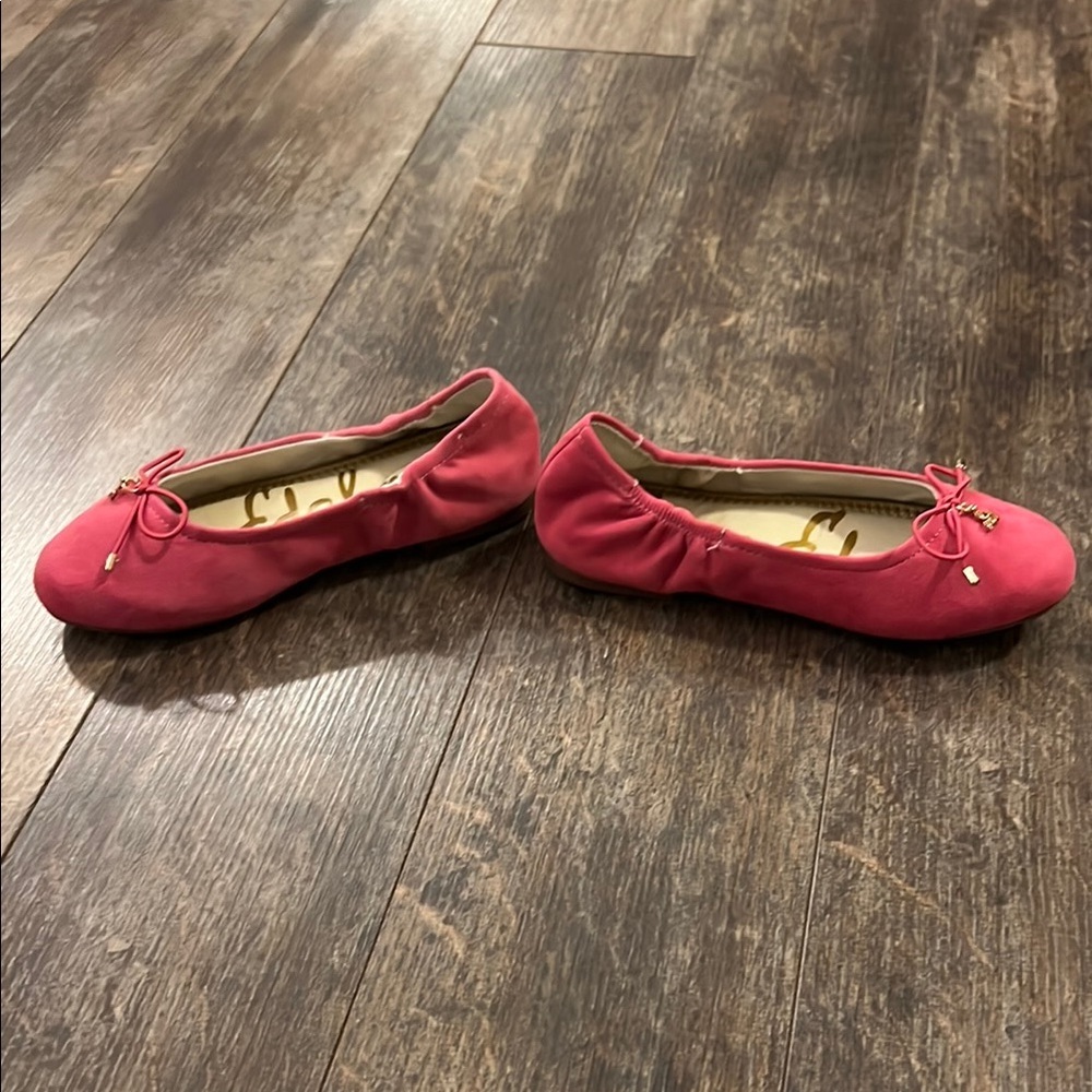 Sam Edelman Pink Suede Ballet Flats - Picture 3 of 8